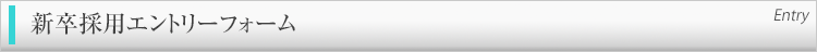 新卒採用エントリーフォーム